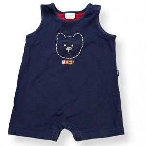 Vintage y2k Carter’s Kids Navy Bear Romper 12–18M